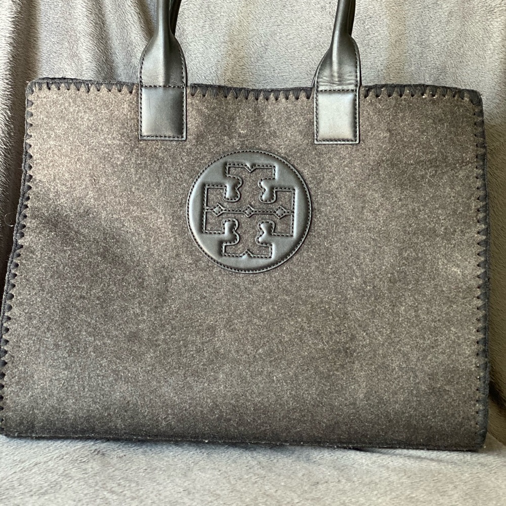 *****SOLD*****Tory Burch Tote Handbag Grey/Black